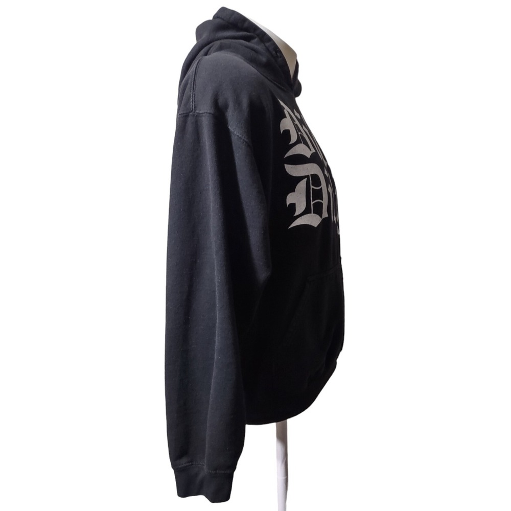 Brisco Heavy Weight Large Men's Hoodie Pullover‎ Fleece Dilly Dilly Pocket Black - Picture 5 of 9